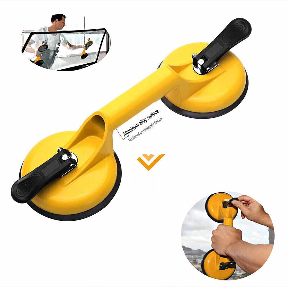 110kg Dual Suction Cup Lifter – Heavy Duty Aluminium Glass Sucker Dent Puller