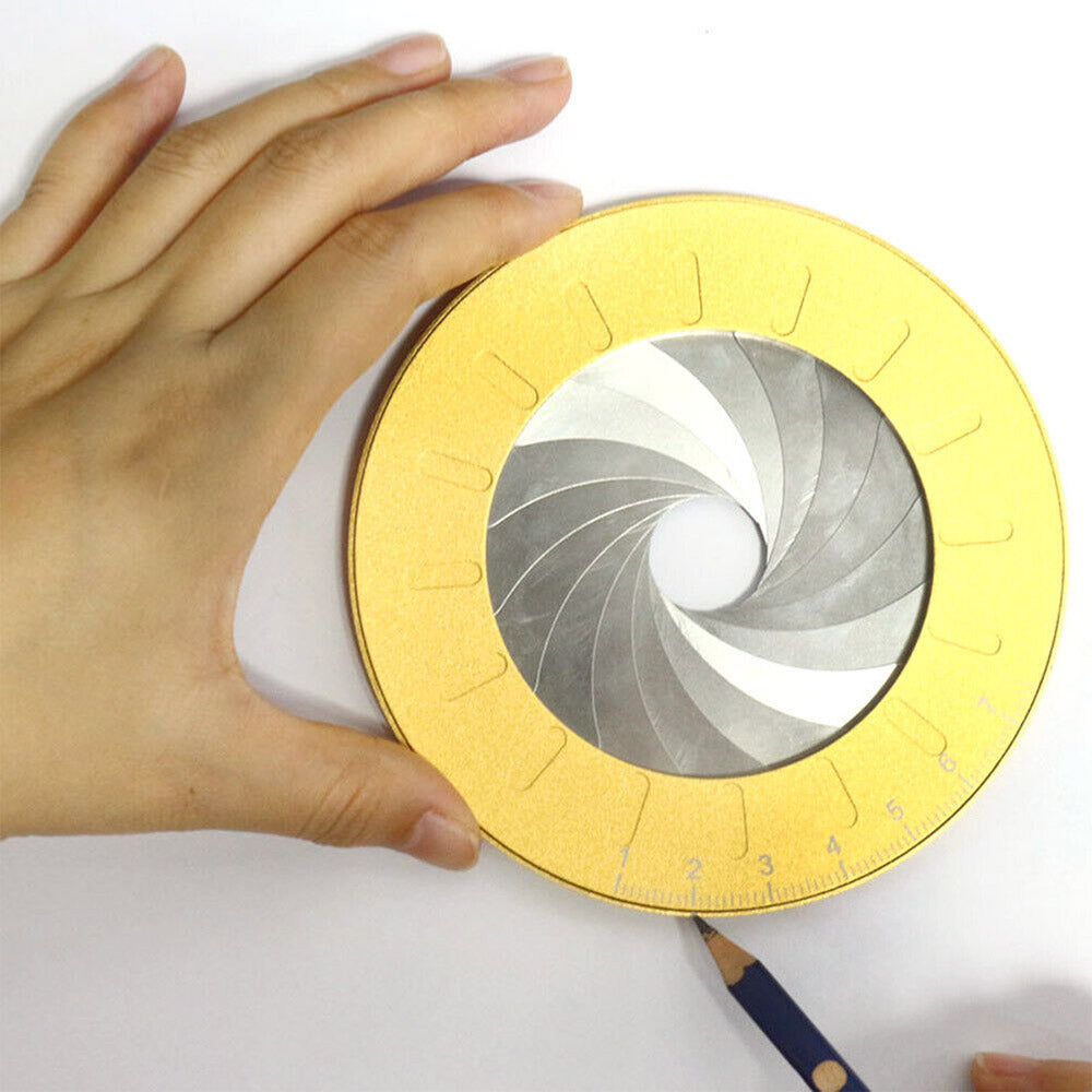 1x Adjustable Circle Drawing Ruler Tool Measuring Drawing Circular Compass
