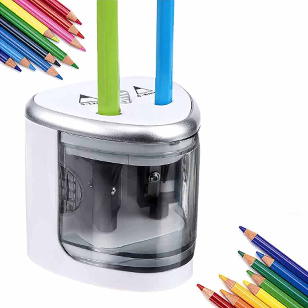 Tenwin New Two-Hole Electric Automatic Pencil Sharpener Switch Pencil Sharpener