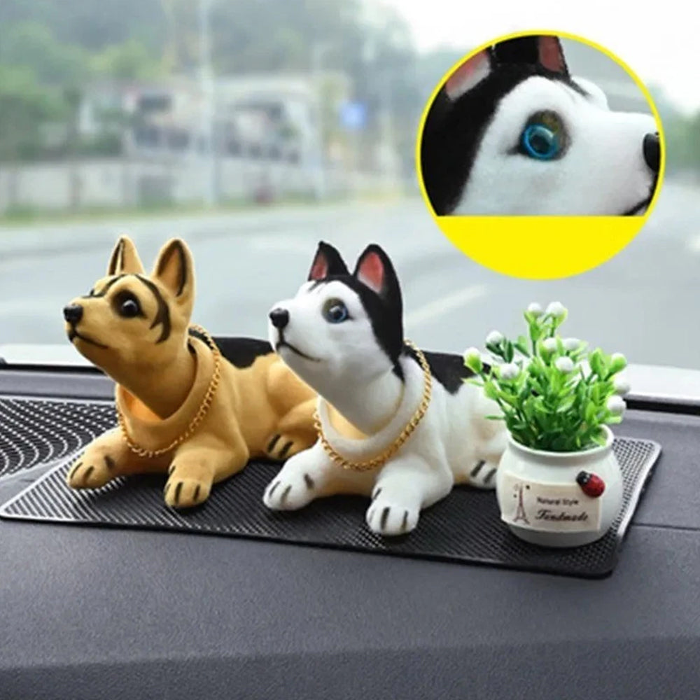 Cute Swing Head Dog Toy – Nodding Bobble Head Puppy for Car Dashboard, Home, or Desk Decor