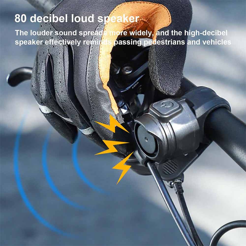Bike Bell Riding Electric Horn Road Bike  Warning Ring USB Charging
