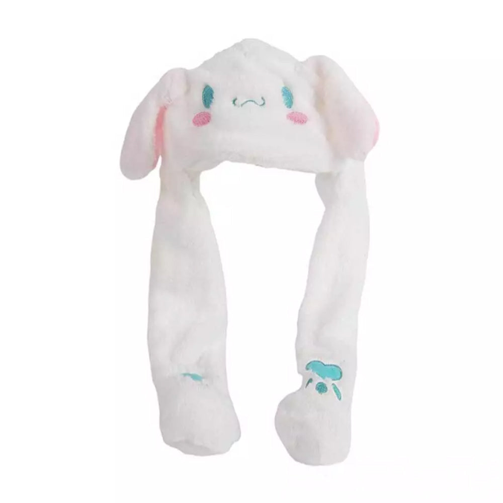Soft Plush Cap Cute Cinnamoroll Moving UP Ears Hat Cosplay Girl Xmas Gift