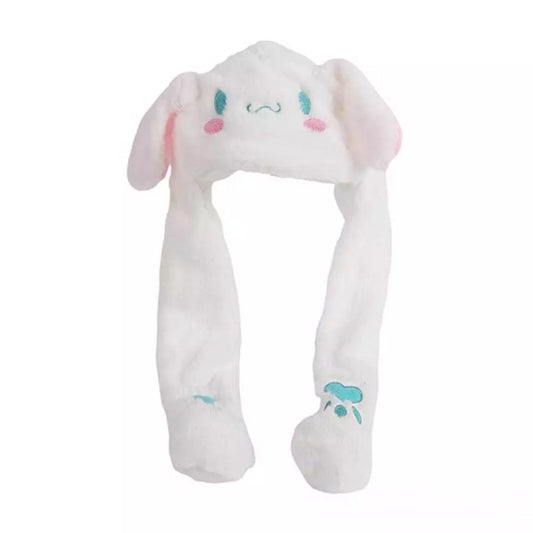 Soft Plush Cap Cute Cinnamoroll Moving UP Ears Hat Cosplay Girl Xmas Gift