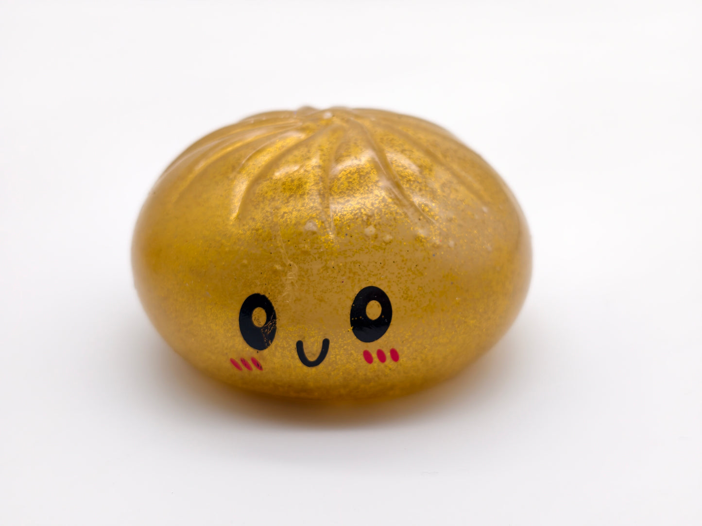 Steamed Bun Squishy – 2-Pack Gold & Red Slow Rebound Stress Relief Toy