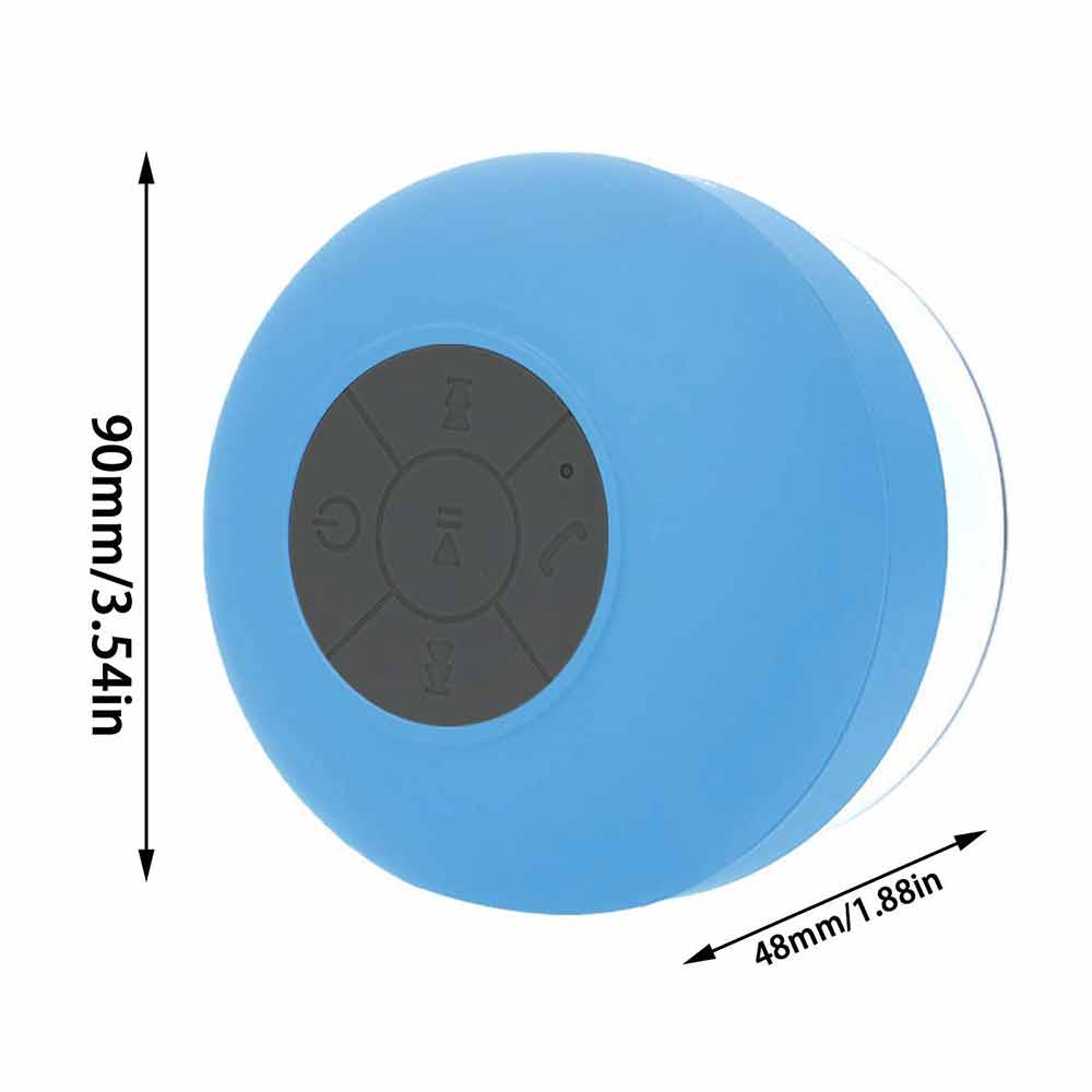 Bluetooth 5.0 Speaker with Suction Wireless Shower Speaker Waterproof