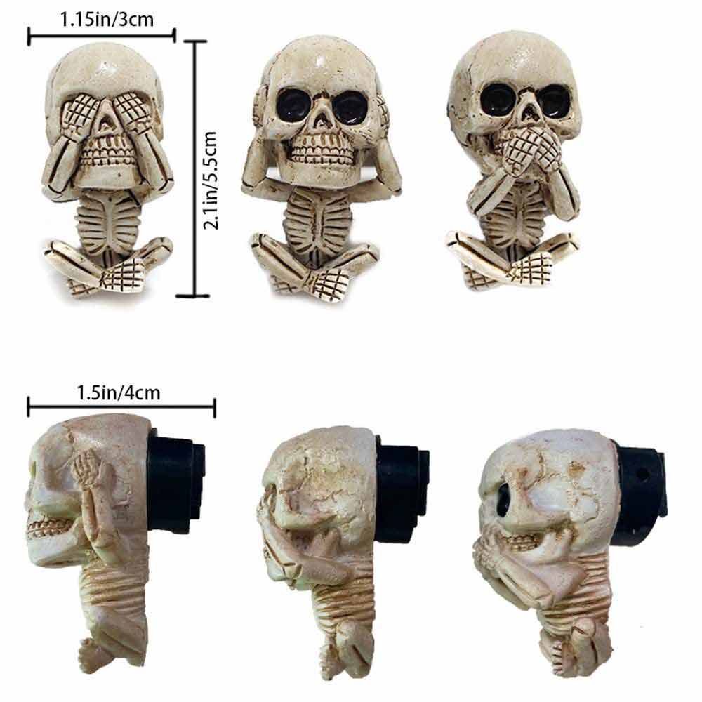 Resin Skull Auto Interior Decor Car Clip Vent Air Freshener Freshner Fragrance