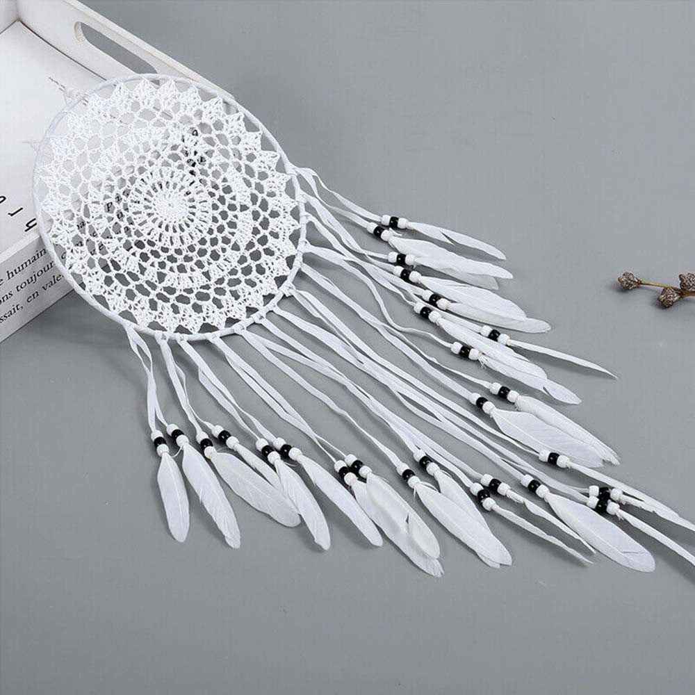 Dream Catcher Large Handmade Knitted Indian Dreamcatcher Home Bedroom Hanging AU