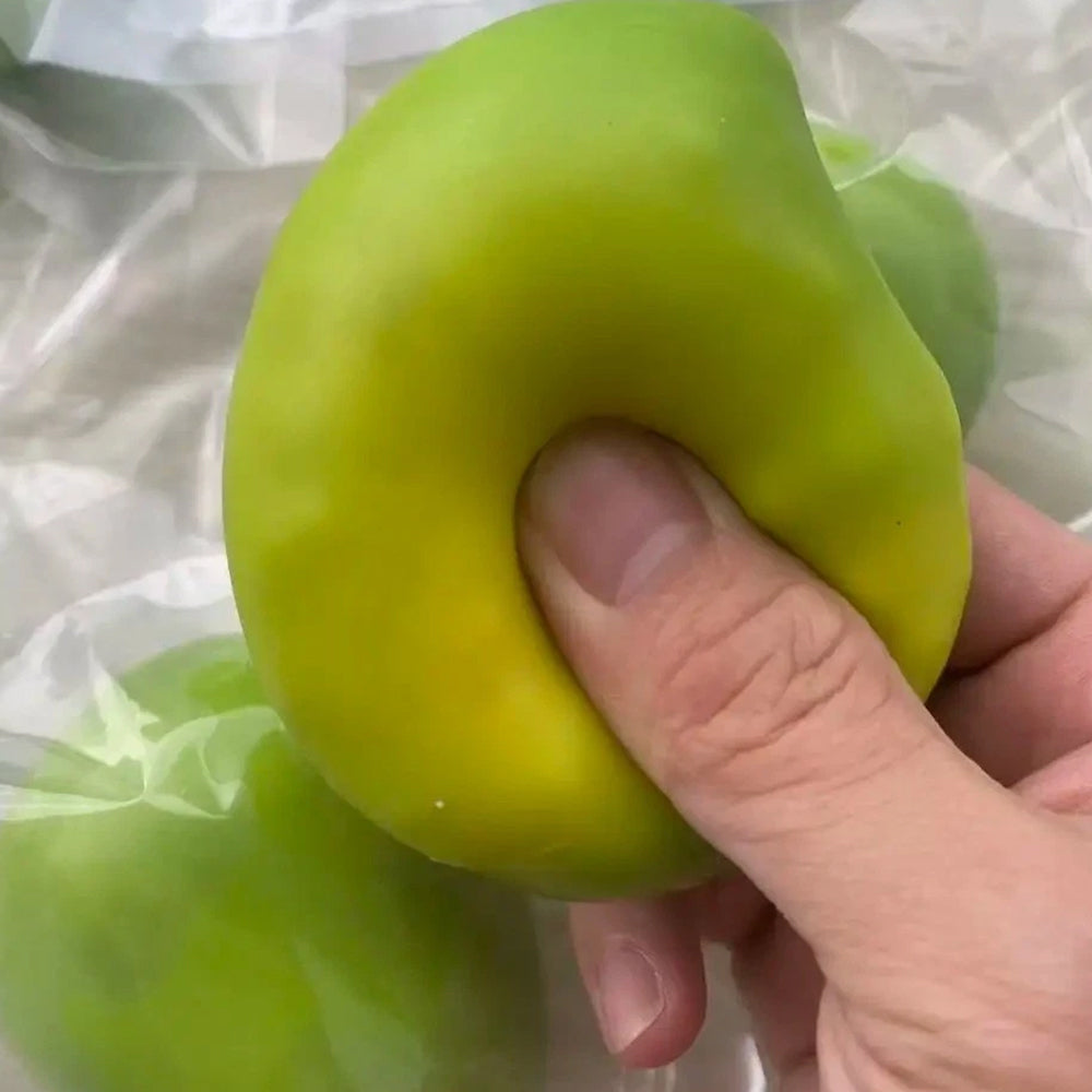 2PCS Squishy Mango Fidget Toy – Color Changing Stress Ball, Handmade ASMR Sensory Gift