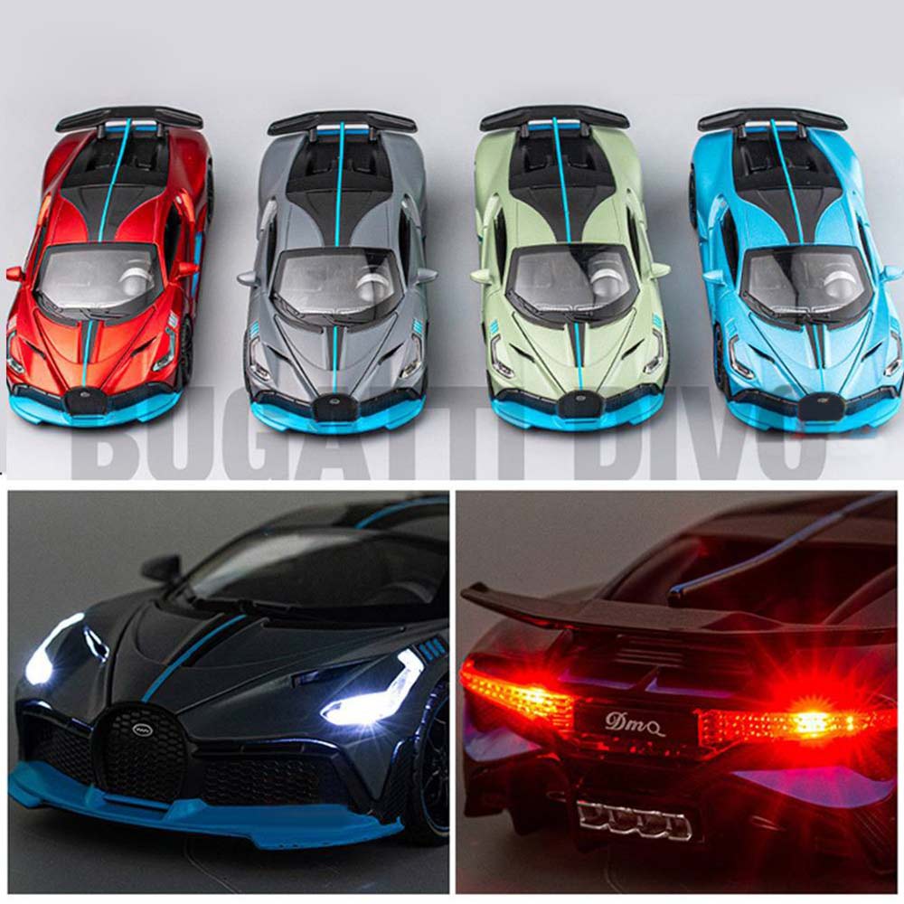 Diecast Bugatti Divo 1:32 – Alloy Model Car with Light, Music & Open Doors