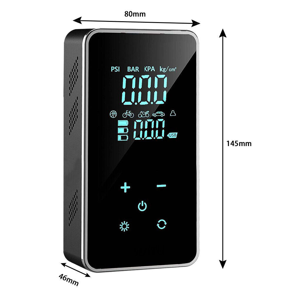 Wireless Car Electric Air Compressor Portable  Digital Touch Tyre Inflator Pump