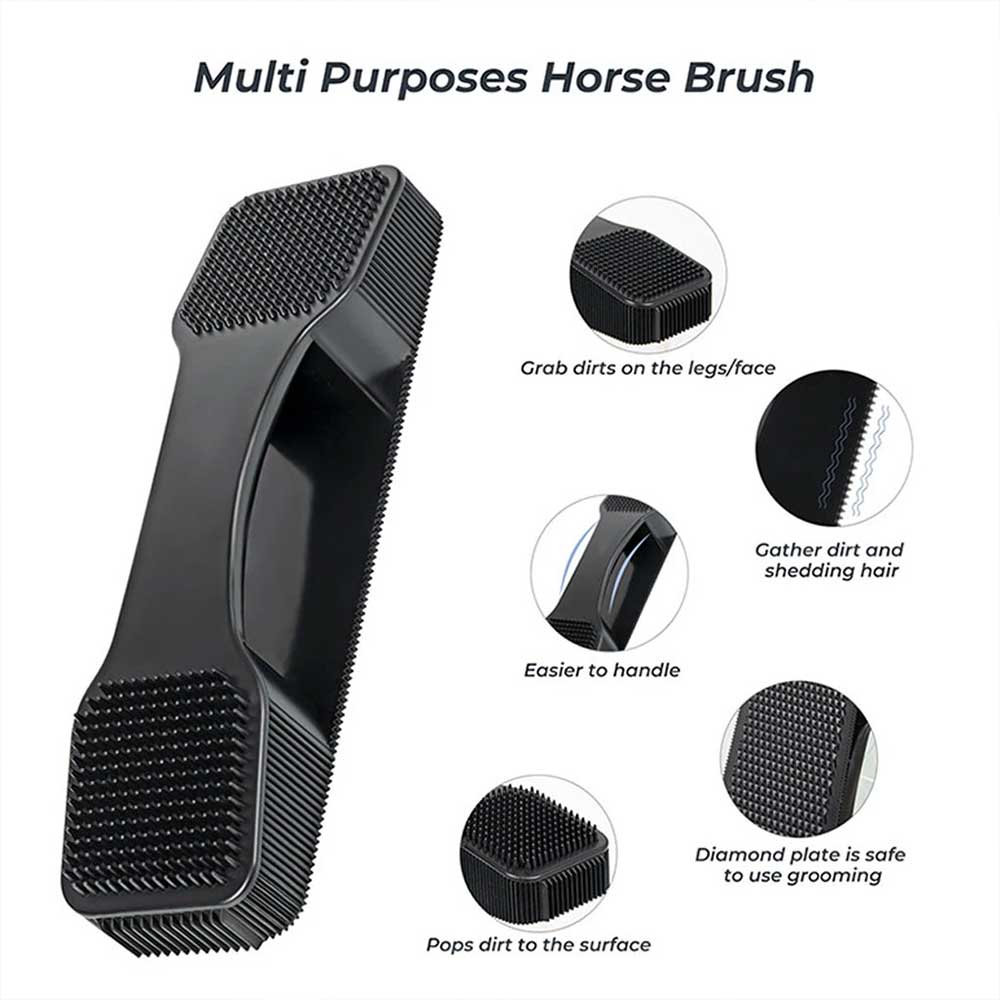 Horses Grooming Brush Pet Dogs Cats Deshedding Tool for Removing Tangled Hair