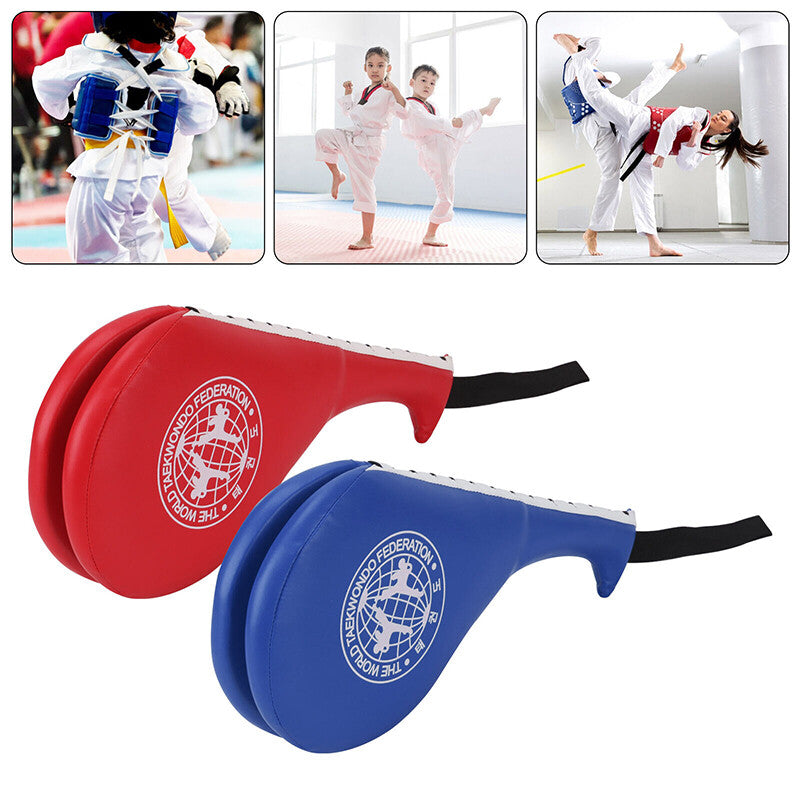 Taekwondo Double Kick Paddle kick pad Punching TKD MMA Kickboxing Training