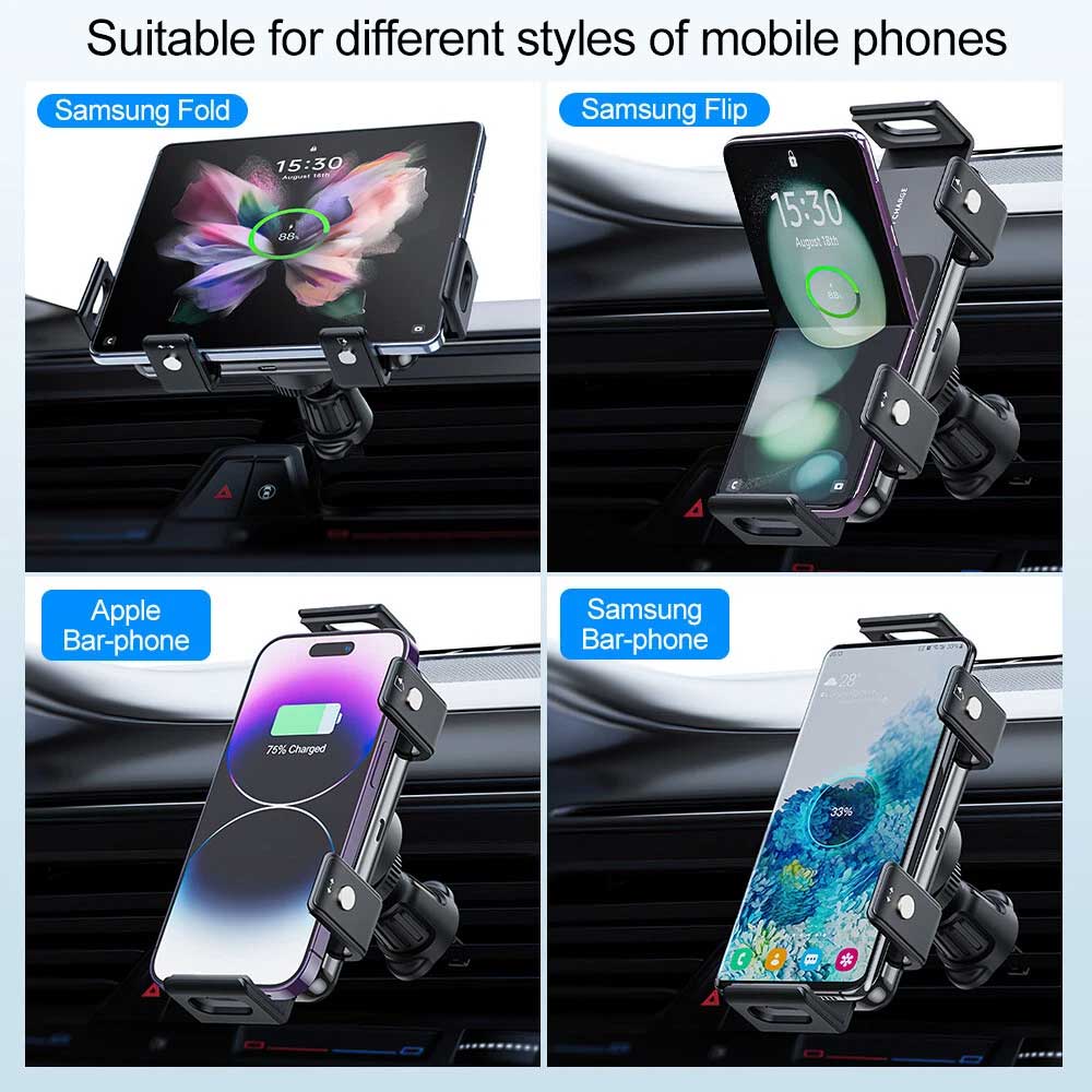For Samsung Galaxy Z Fold 5 6 4 Wireless Car Charger