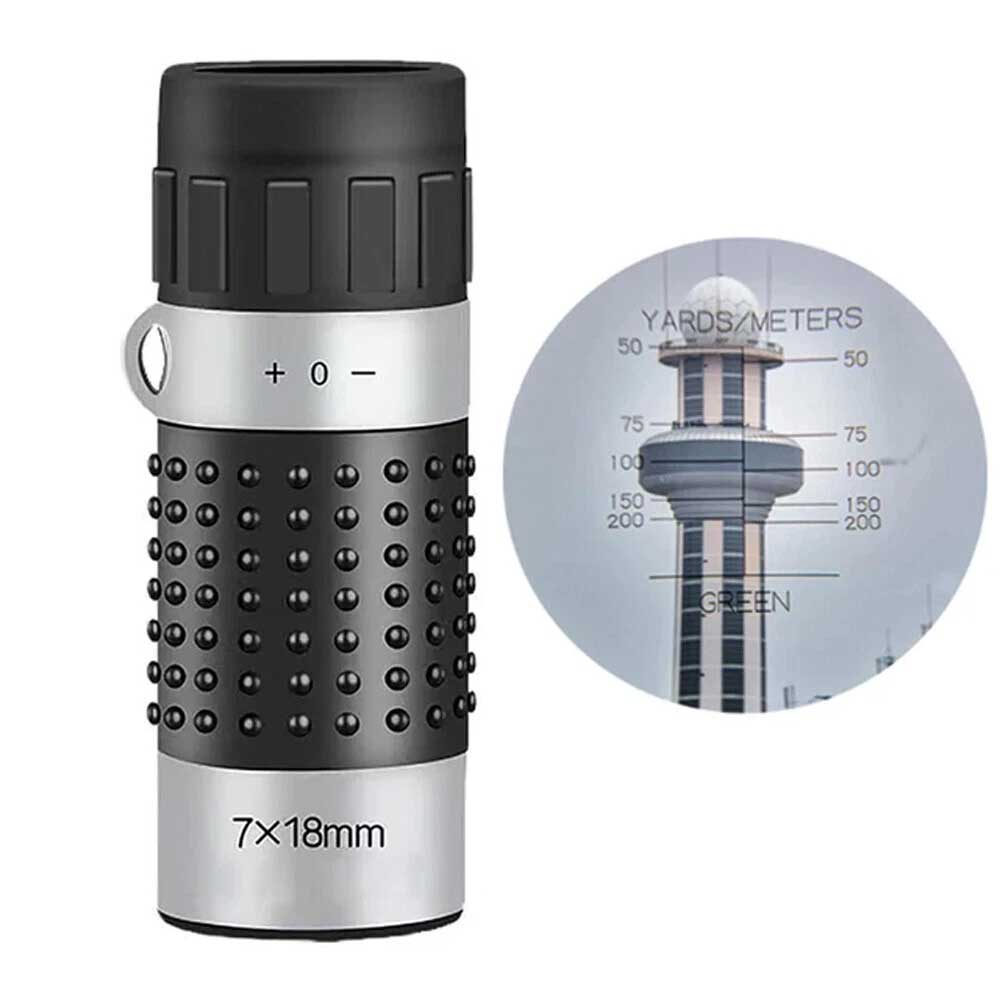 7 x 18 Golf Monocular Rangefinder Distance Meter Finder Binocular Pocket Scope