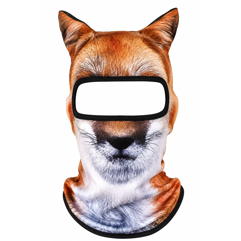 3D Animal Ski Balaclava – Full Face Mask with Ears for Snowboard & Fancy Dress