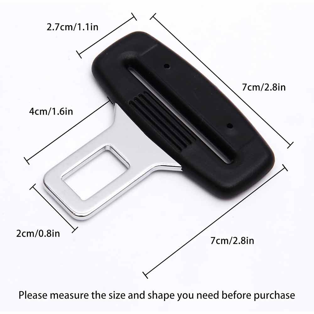 2PCS Seat Belt Buckle for Car, Seatbelt Clips for Most Cars, 21Mm Car