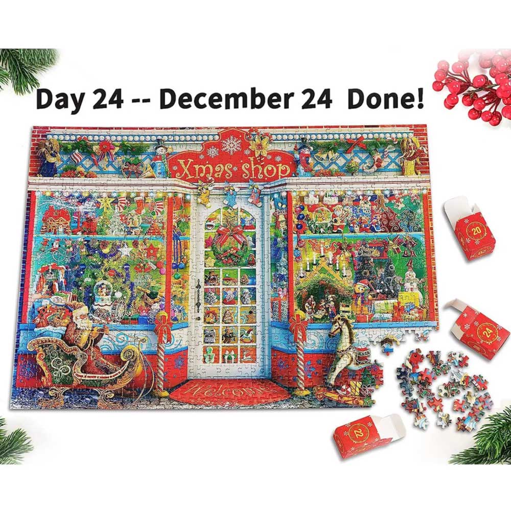 Advent Calendar Jigsaw Puzzles Christmas Countdown Puzzles Gift