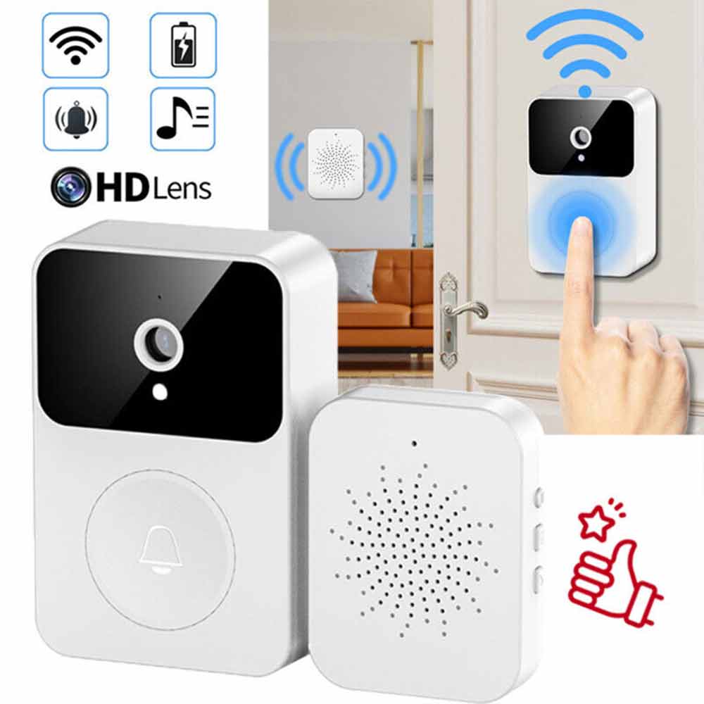 Wireless WiFi Doorbell Camera Video Door Bell Intercom Phone Smart Security Cam