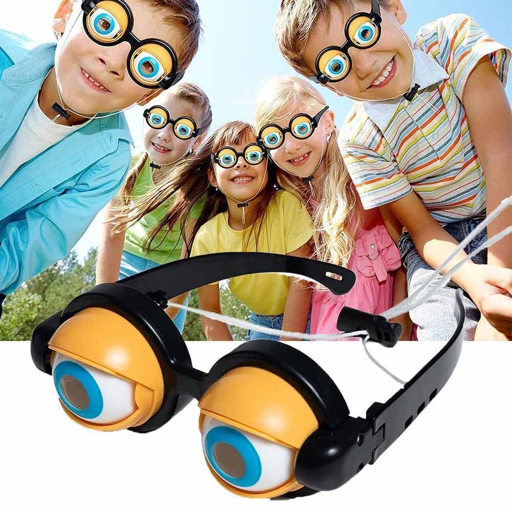 Funny Glasses Crazy Eyes Props Toy Pranks Adult Kids Party Eyewear Crazy Blink