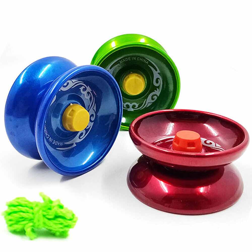 4PCS Aluminum Professional Yo-Yo Bundle Bearing Ball Kids Toy Magic YoYo