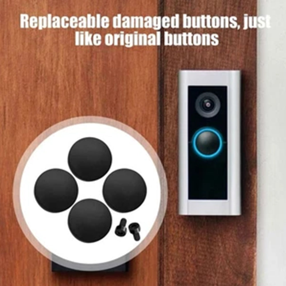 4PCS Replacement Buttons for Ring Doorbell Pro - Easy Fix for Cracked/Broken Doorbell Cover