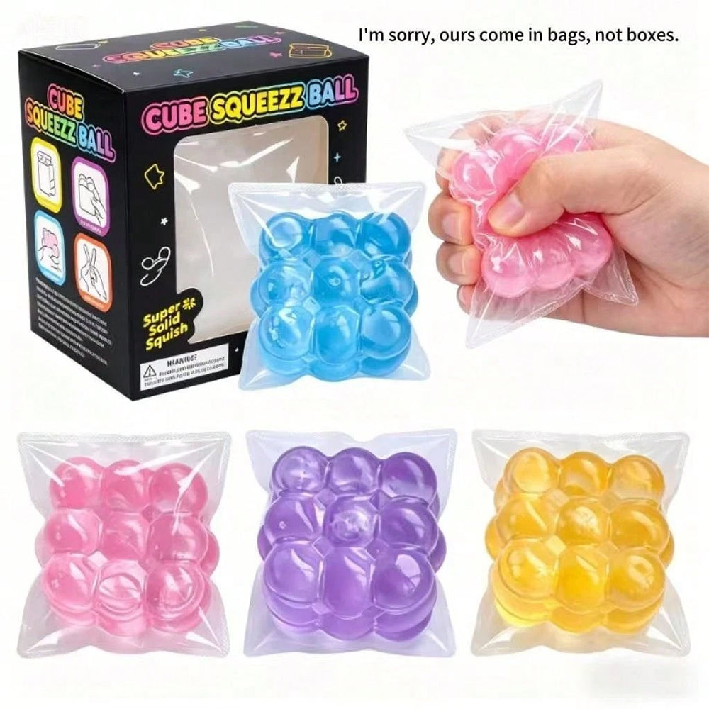 Novelty Squishy Cube – Malt Slow Rebound Stress Relief Squeeze Toy