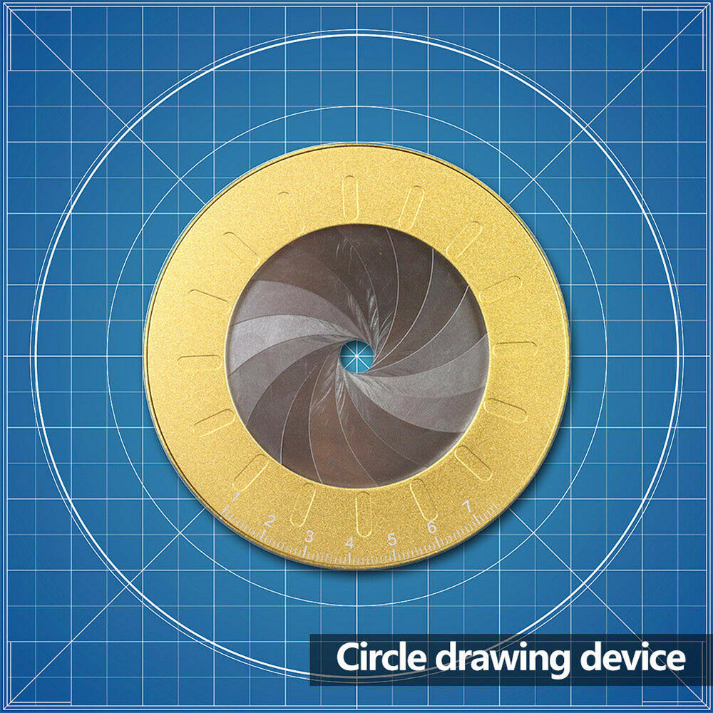 1x Adjustable Circle Drawing Ruler Tool Measuring Drawing Circular Compass