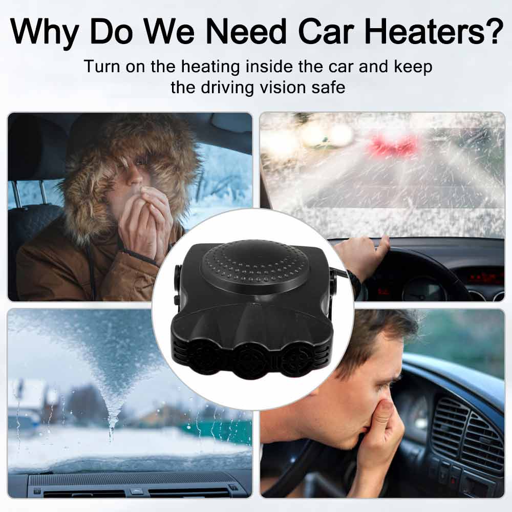 Portable Electric Car Heater DC 12V 150W Heating Fan Defogger Defroster Demister