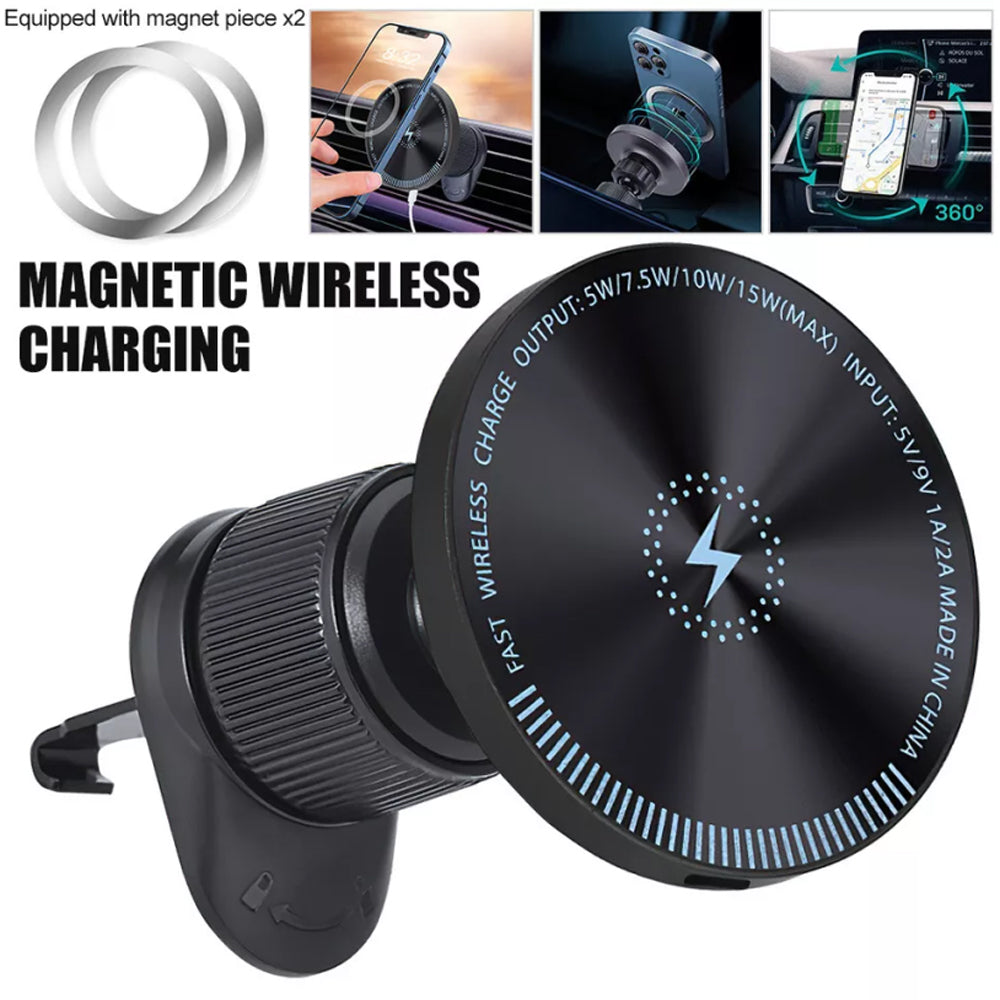 Magnetic Wireless Car Charger Mount Holder Car Mount Phone Holder for iPhone 15