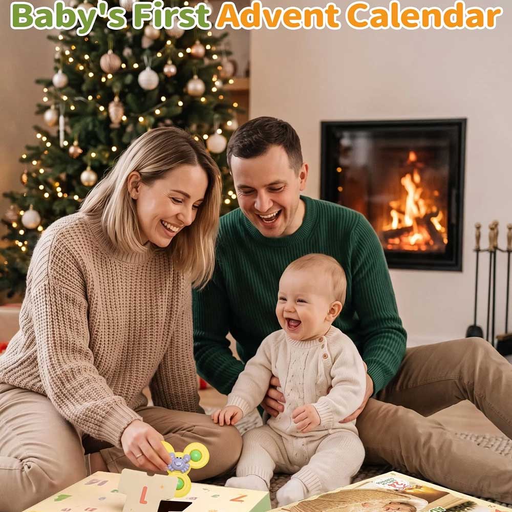 24-Day Baby Advent Calendar – BPA-Free Infant Toys Christmas Countdown