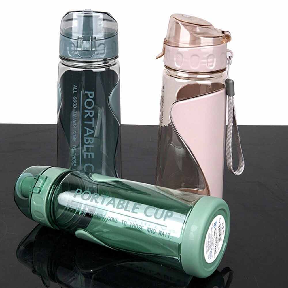 Leakproof Gym Bottle Drink Mugs Unisex Portable Sports Water Bottle BPA Free