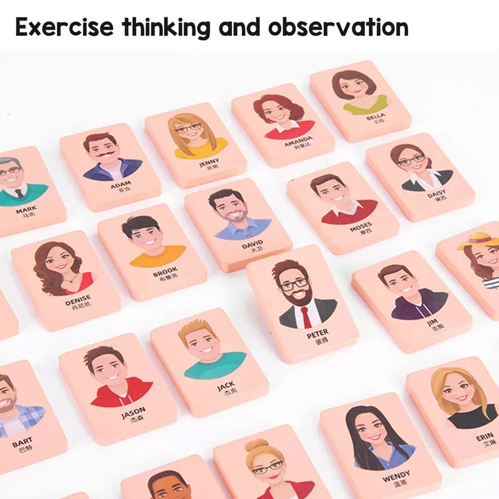 Wooden Guessing Board Game – Logical Thinking Training, 2-Player Interactive Puzzle