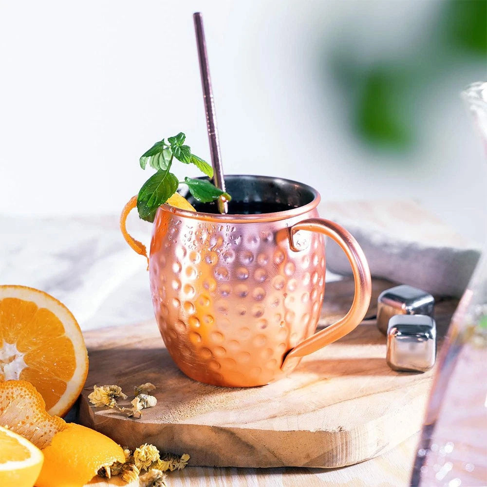 530ML Premium Copper Mule Mug for Moscow Mule, Coffee & Beer