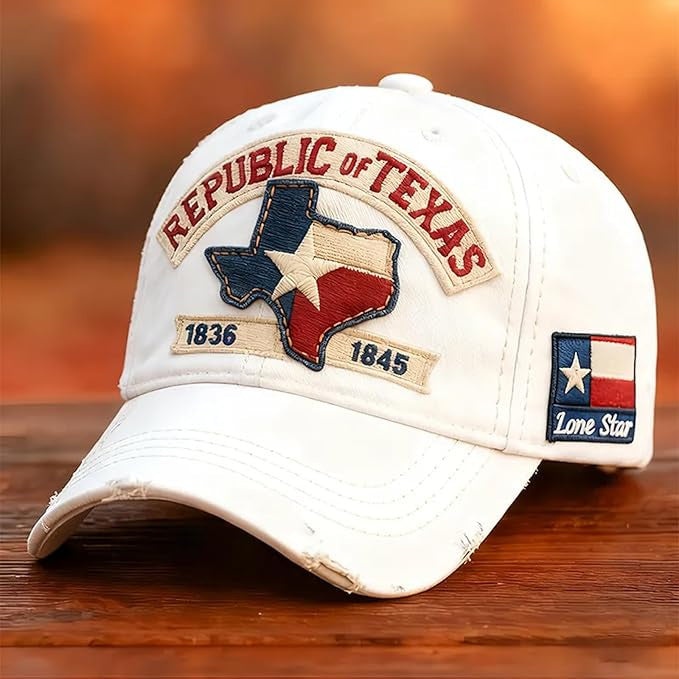 Lone Star Legacy Texas Republic Baseball Cap (1836-1845) Vintage Washed Texas Pride Hat Unisex Adjustable