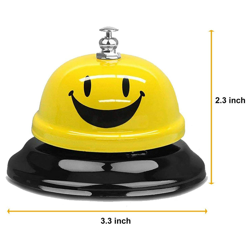 Call Bell Reception Desk Restaurant Hotel Kitchen Service Steel Smiley Face SD8