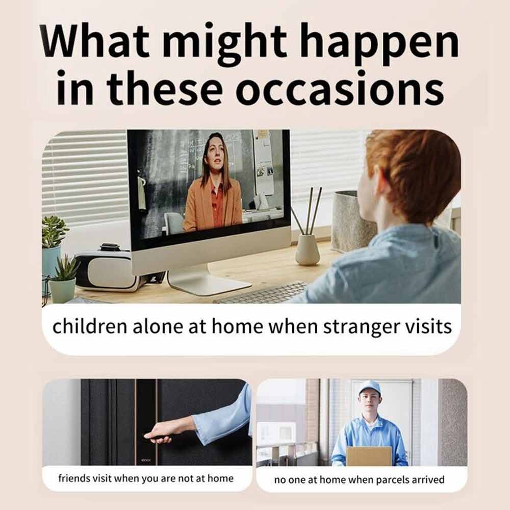 Wireless WiFi Doorbell Camera Video Door Bell Intercom Phone Smart Security Cam