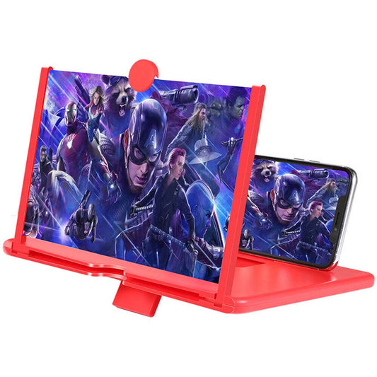 12inch Folding Amplifier Stand Screen Magnifier 3D Adjustable Mobile Phone HD