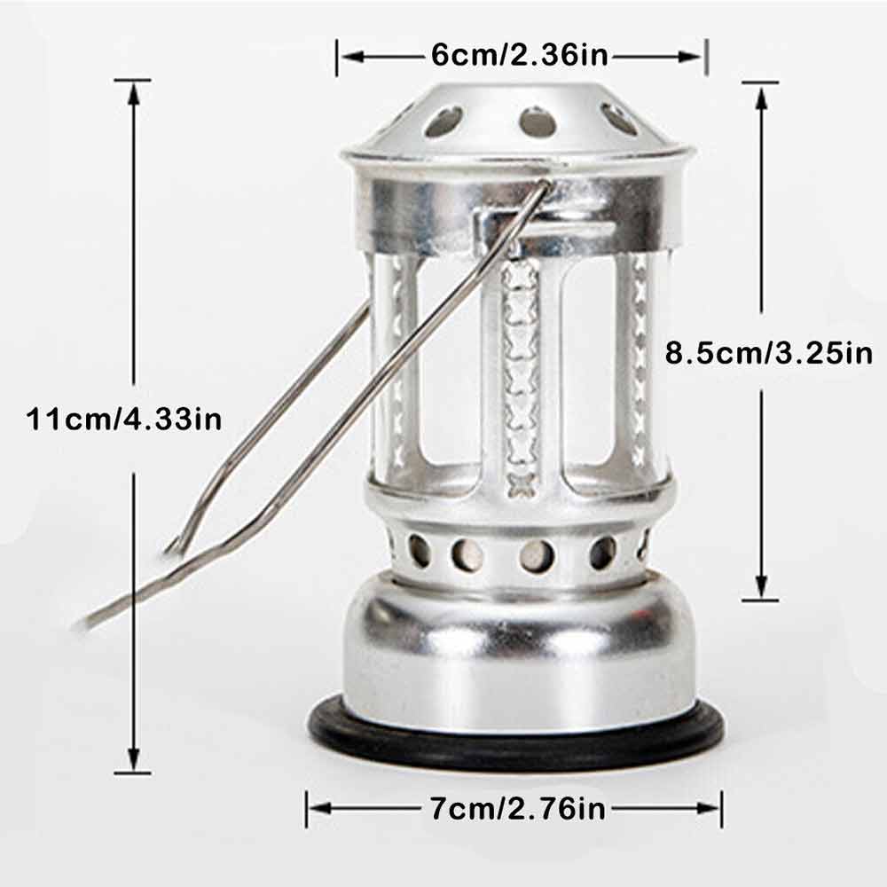 Camping Light Lantern Tent Metal Handheld Tea Candle Lamp Outdoor Hiking Lights