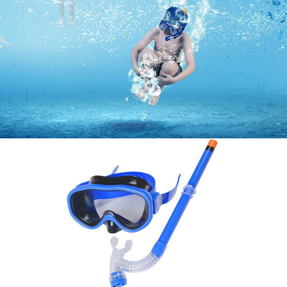Children's Diving Kit Adjustable Swim Snorkelling Facial Shield Breathing Tube