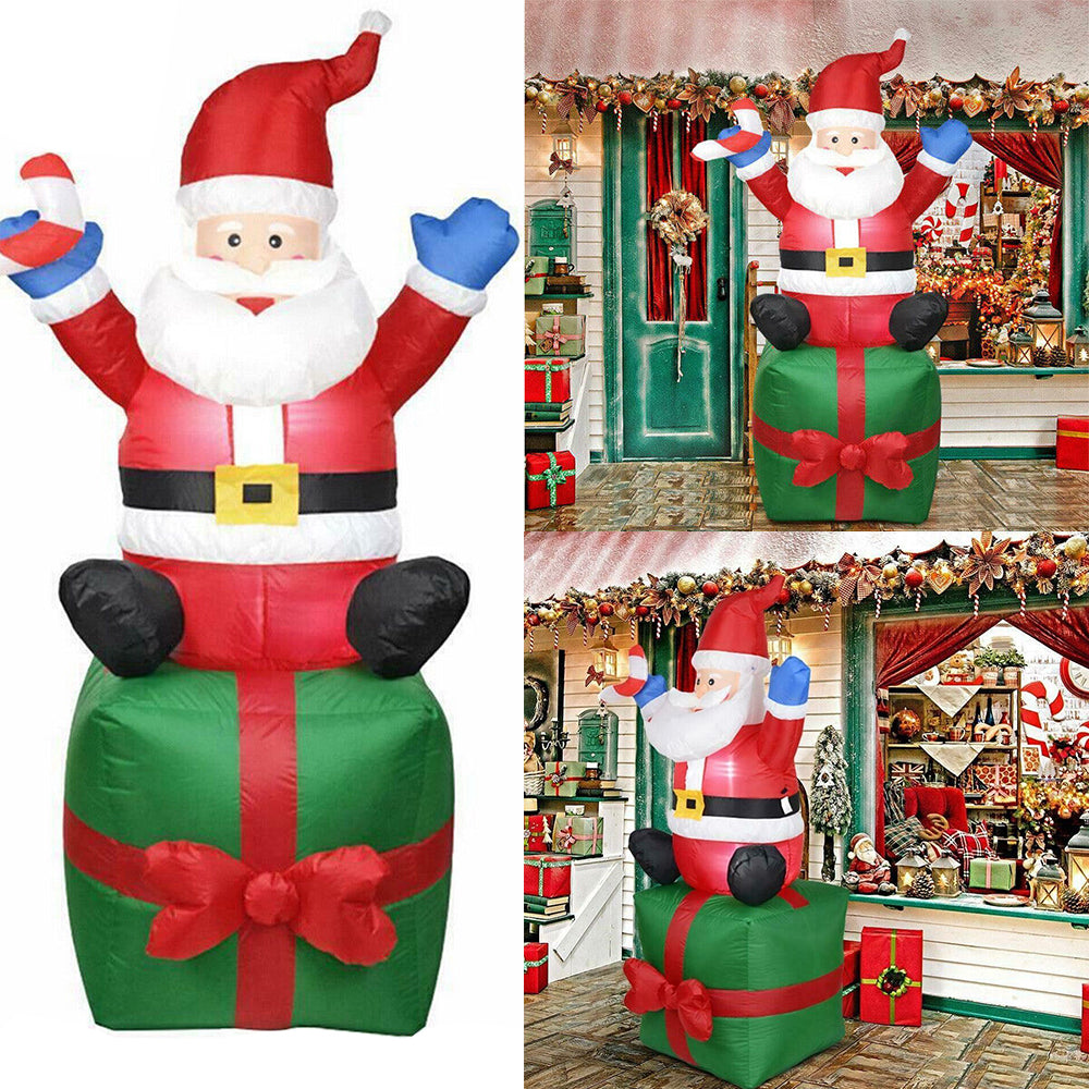 1.8M Christmas Giant Inflatable Santa 6ft Outdoor Decorations LED Light Yard Decor AU