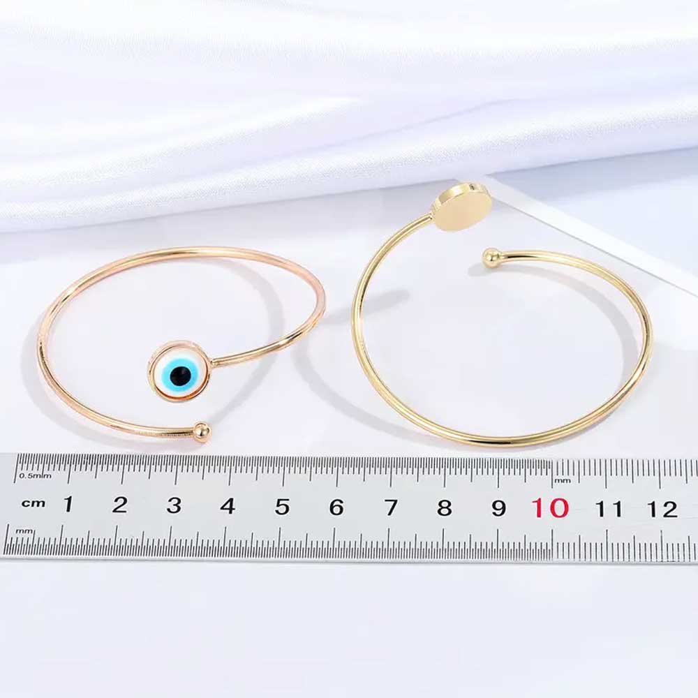 Boho Turkish Evil Eye Handmade Bracelet Bangle Blue Eye Bracelets Women Gift
