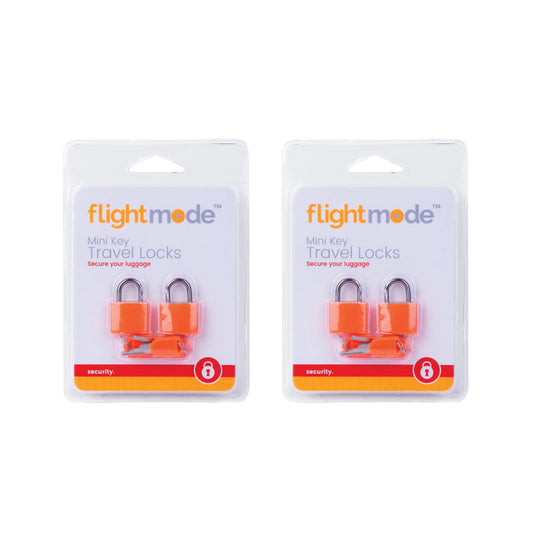 4 Pcs Mini Key Travel Set of 2 Suitcase Padlock Assorted Colors