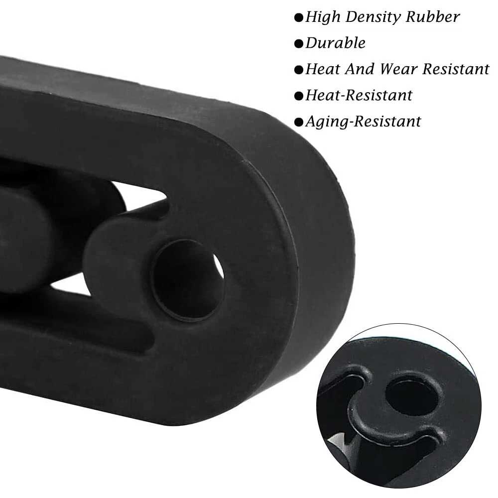 4PCS Car Exhaust Rubber Hangers - Heavy Duty Universal Pipe Mount Brackets