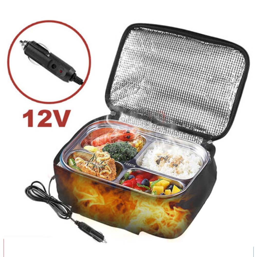 Car 12V Portable  Microwave 12V Heated Electric Lunch Box Food Warmer