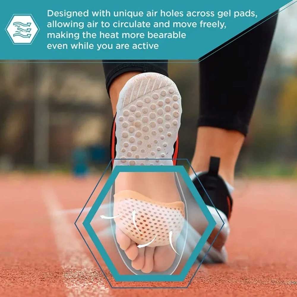 10 PAIRS SILICONE METATARSAL PADS - TOE SEPARATOR ORTHOTICS FOOT CARE INSOLE