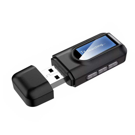 USB Bluetooth 5.0 Transmitter Receiver 4 IN 1 Wireless Audio 3.5mm Aux Adapter