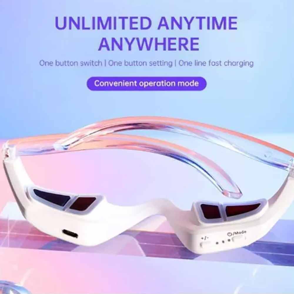 Under Eye Device,Revital Eyes Red Light Glasses,Eyes Bag Remover
