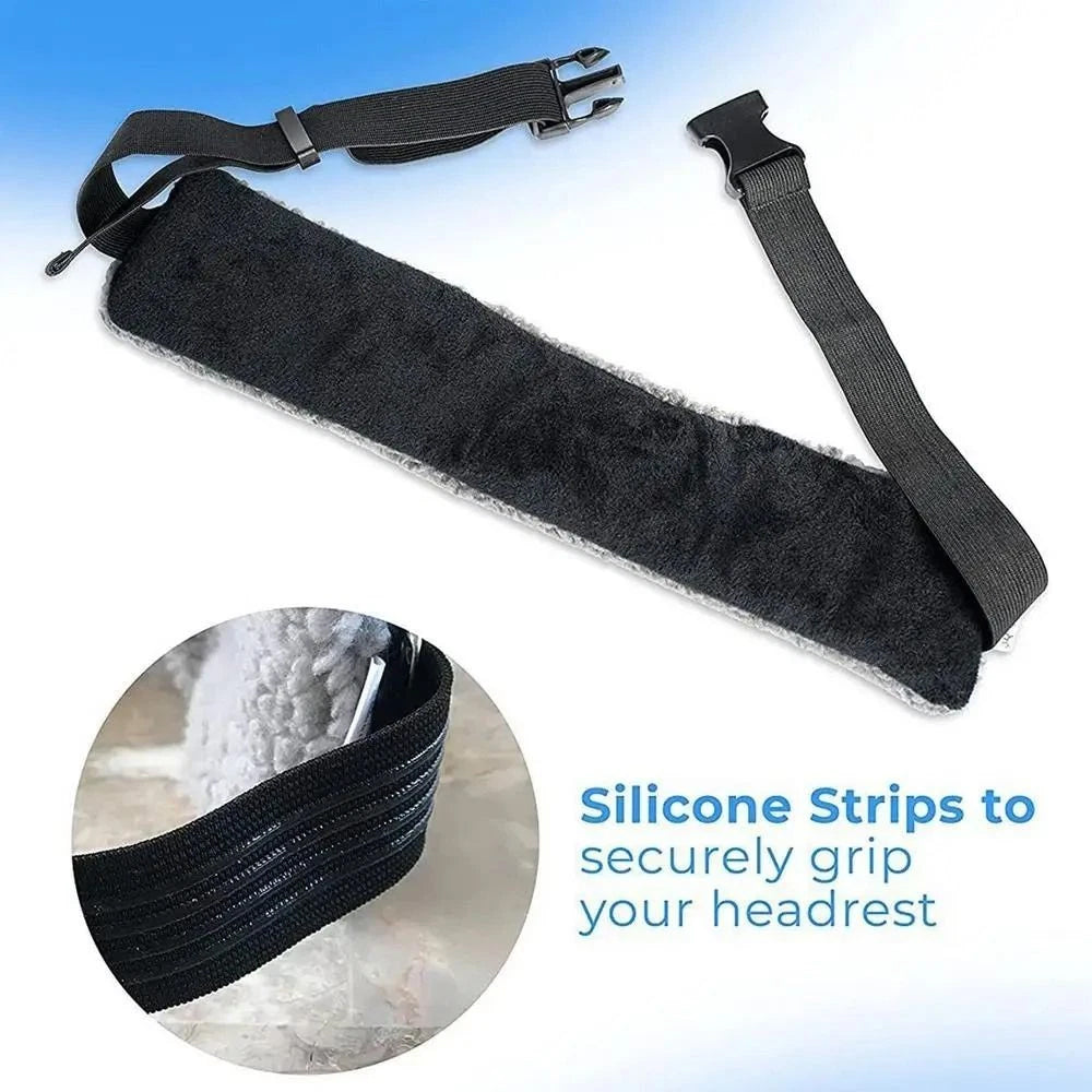 Neck Support Travel Pillow – Adjustable Head Strap for Airplane, Portable