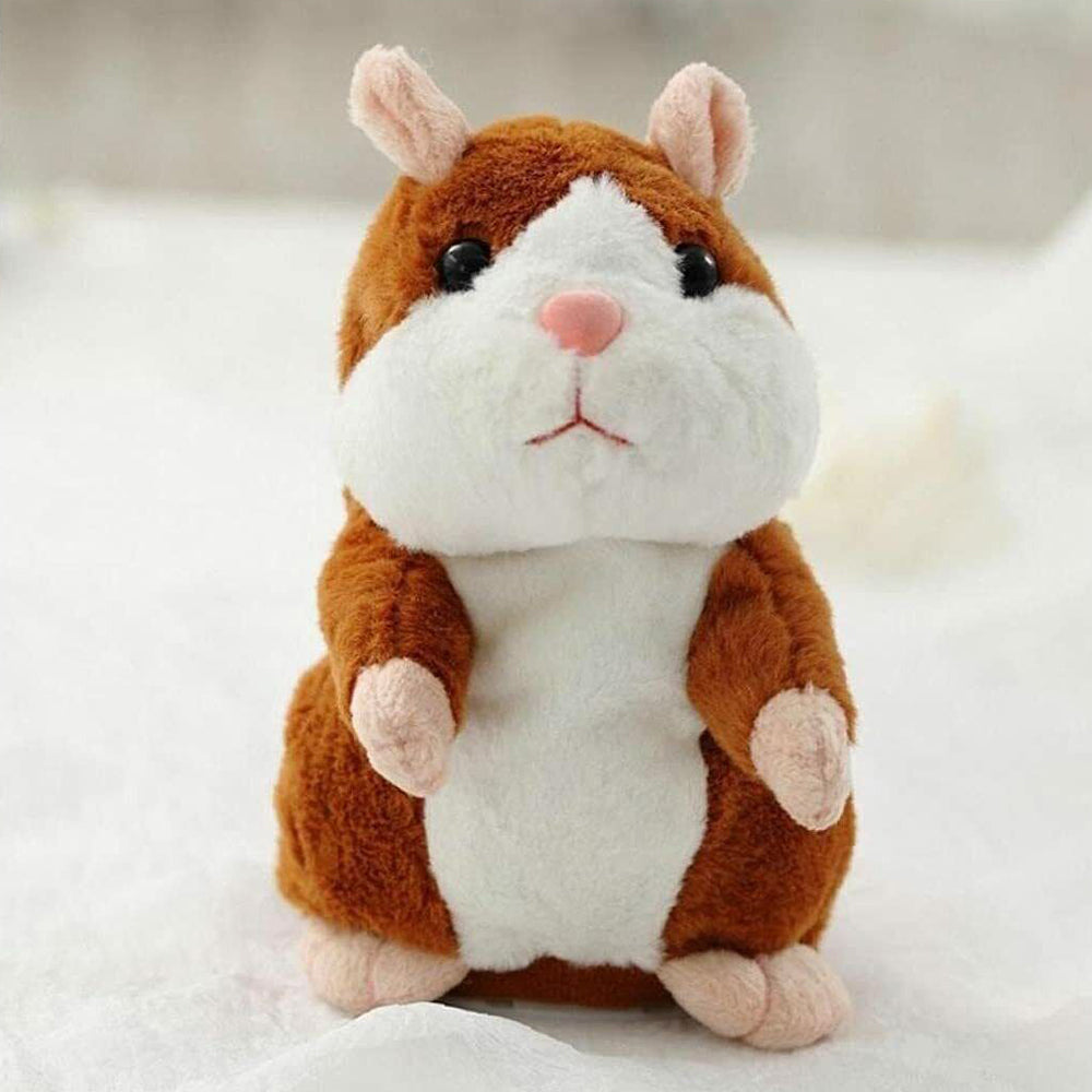 16CM Repeats What You Say Mimicry Pet Toy Talking Hamster Plush Toy