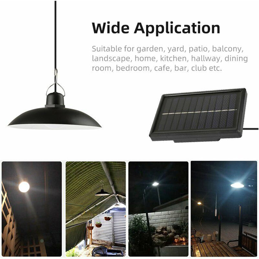 Solar Power Light Outdoor Hanging Pendant Garden Yard Tent  Remote Control